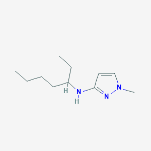 molecular formula C11H21N3 B13329904 N-(Heptan-3-yl)-1-methyl-1H-pyrazol-3-amine 