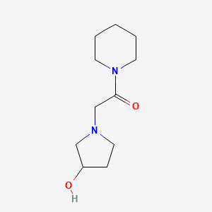 2-(3-Hydroxypyrrolidin-1-yl)-1-(piperidin-1-yl)ethan-1-one