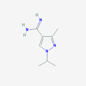 3-Methyl-1-(propan-2-yl)-1H-pyrazole-4-carboximidamide