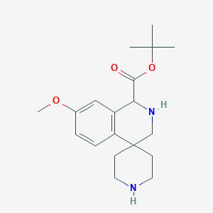 tert-Butyl 7-methoxy-2,3-dihydro-1H-spiro[isoquinoline-4,4'-piperidine]-1-carboxylate