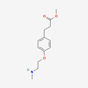 molecular formula C13H19NO3 B13330045 4-[2-(Methylamino)ethoxy]benzenepropanoic Acid Methyl Ester 