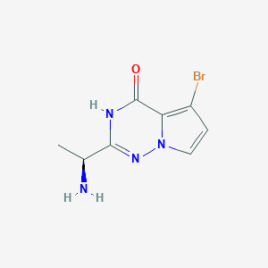 (S)-2-(1-Aminoethyl)-5-bromopyrrolo[2,1-f][1,2,4]triazin-4(1H)-one