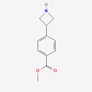 molecular formula C11H13NO2 B13330060 Methyl 4-(azetidin-3-yl)benzoate 