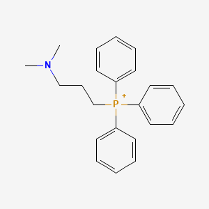 molecular formula C23H27NP+ B13330069 Phosphonium, [3-(dimethylamino)propyl]triphenyl- CAS No. 89207-40-9