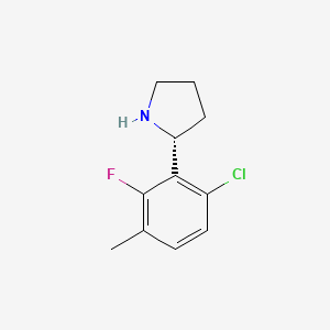 (R)-2-(6-Chloro-2-fluoro-3-methylphenyl)pyrrolidine