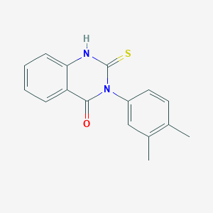 molecular formula C16H14N2OS B1333016 3-(3,4-Dimethyl-phenyl)-2-mercapto-3H-quinazolin-4-one CAS No. 84772-25-8