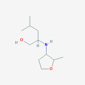 4-Methyl-2-[(2-methyloxolan-3-yl)amino]pentan-1-ol