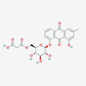 molecular formula C24H22O12 B13330175 Chrysophanol-8-O-beta-D-(6'-O-malonyl)glucoside 