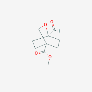 Methyl 1-formyl-2-oxabicyclo[2.2.2]octane-4-carboxylate