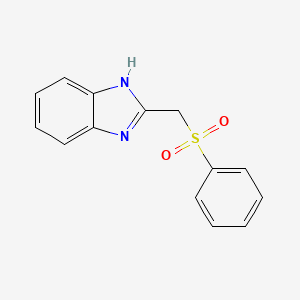 molecular formula C14H12N2O2S B1333020 2-苯磺酰甲基-1H-苯并咪唑 CAS No. 21094-70-2