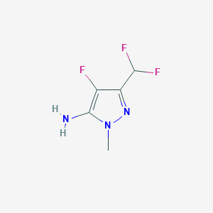 B13330206 3-(Difluoromethyl)-4-fluoro-1-methyl-1H-pyrazol-5-amine CAS No. 2484774-18-5