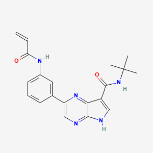 2-(3-Acrylamidophenyl)-N-(tert-butyl)-5H-pyrrolo[2,3-b]pyrazine-7-carboxamide