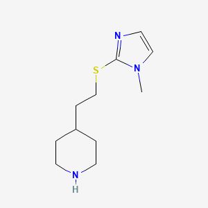 4-(2-((1-Methyl-1H-imidazol-2-yl)thio)ethyl)piperidine