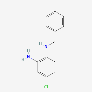 molecular formula C13H13ClN2 B1333023 1-N-benzyl-4-chlorobenzene-1,2-diamine CAS No. 39235-92-2