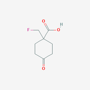 1-(Fluoromethyl)-4-oxocyclohexane-1-carboxylic acid