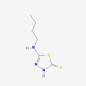 molecular formula C6H11N3S2 B1333025 5-丁基氨基-[1,3,4]噻二唑-2-硫醇 CAS No. 66962-52-5
