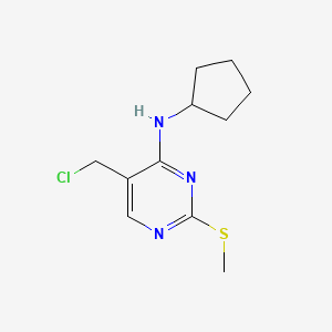 5-(Chloromethyl)-N-cyclopentyl-2-(methylthio)pyrimidin-4-amine