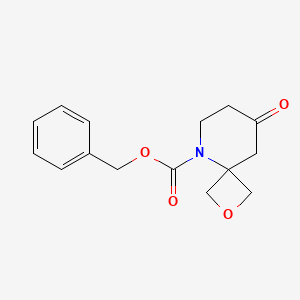 molecular formula C15H17NO4 B13330319 Benzyl 8-oxo-2-oxa-5-azaspiro[3.5]nonane-5-carboxylate 