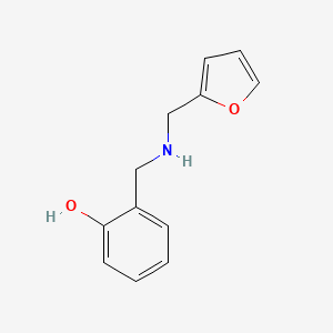 molecular formula C12H13NO2 B1333033 2-{[(Furan-2-ylmethyl)-amino]-methyl}-phenol CAS No. 70301-50-7