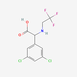 2-(3,5-Dichlorophenyl)-2-[(2,2,2-trifluoroethyl)amino]acetic acid