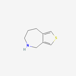 molecular formula C8H11NS B13330360 5,6,7,8-Tetrahydro-4h-thieno[3,4-c]azepine 