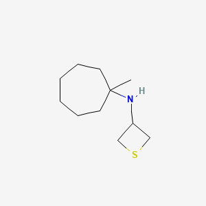 N-(1-Methylcycloheptyl)thietan-3-amine