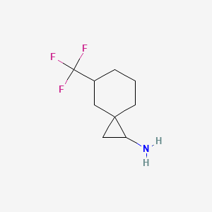 5-(Trifluoromethyl)spiro[2.5]octan-1-amine