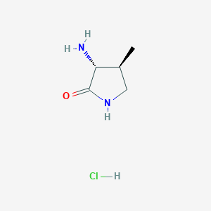 Rel-(3R,4S)-3-amino-4-methylpyrrolidin-2-one hydrochloride