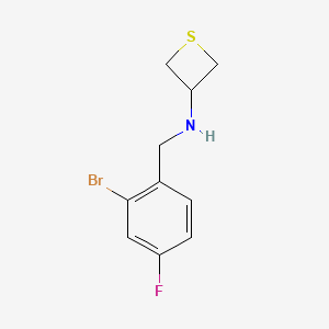 N-(2-Bromo-4-fluorobenzyl)thietan-3-amine