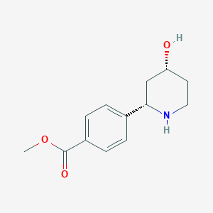 Methyl 4-((2S,4R)-4-hydroxypiperidin-2-yl)benzoate