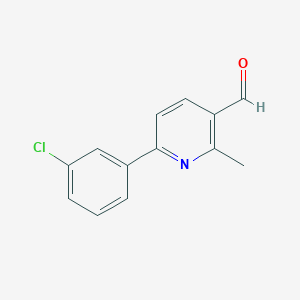 6-(3-Chlorophenyl)-2-methylnicotinaldehyde