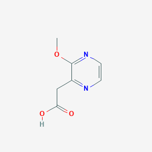 molecular formula C7H8N2O3 B13330583 2-(3-Methoxypyrazin-2-yl)acetic acid 