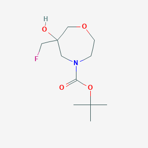 tert-Butyl 6-(fluoromethyl)-6-hydroxy-1,4-oxazepane-4-carboxylate