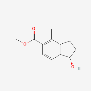 Methyl (S)-1-hydroxy-4-methyl-2,3-dihydro-1H-indene-5-carboxylate