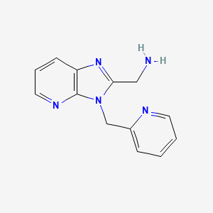 (3-(Pyridin-2-ylmethyl)-3H-imidazo[4,5-b]pyridin-2-yl)methanamine