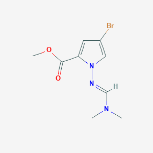 Methyl 4-bromo-1-(((dimethylamino)methylene)amino)-1H-pyrrole-2-carboxylate