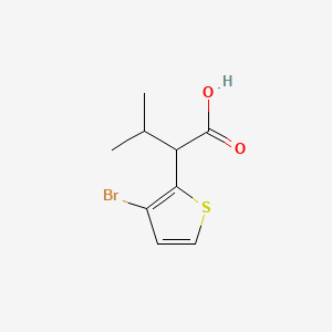 2-(3-Bromothiophen-2-yl)-3-methylbutanoic acid