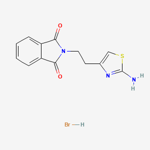 molecular formula C13H12BrN3O2S B1333068 2-[2-(2-amino-1,3-thiazol-4-yl)ethyl]-1H-isoindole-1,3(2H)-dione hydrobromide CAS No. 95914-09-3