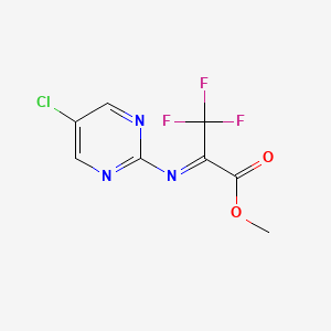 (Z)-Methyl 2-((5-chloropyrimidin-2-yl)imino)-3,3,3-trifluoropropanoate