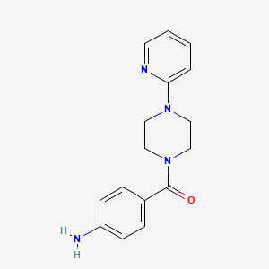 molecular formula C16H18N4O B1333069 (4-氨基苯基)[4-(2-吡啶基)哌嗪基]甲酮 CAS No. 885949-69-9