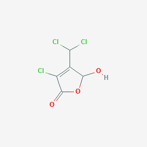 molecular formula C5H3Cl3O3 B133307 3-氯-4-(二氯甲基)-5-羟基-2(5H)-呋喃酮 CAS No. 77439-76-0