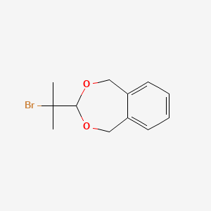 molecular formula C12H15BrO2 B1333070 3-(1-Bromo-1-methylethyl)-1,5-dihydro-2,4-benzodioxepine CAS No. 322408-29-7