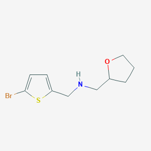 1-(5-Bromothiophen-2-yl)-N-((tetrahydrofuran-2-yl)methyl)methanamine