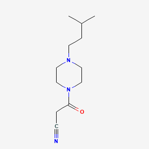 3-(4-Isopentylpiperazin-1-yl)-3-oxopropanenitrile