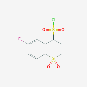 6-Fluorothiochromane-4-sulfonyl chloride 1,1-dioxide