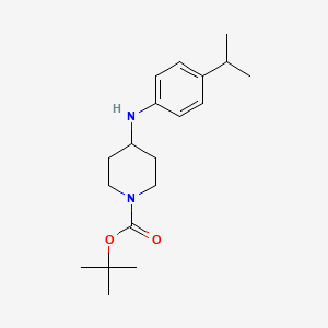 molecular formula C19H30N2O2 B1333076 叔丁氧羰基 4-(4-异丙基苯胺基)四氢-1(2H)-吡啶甲酸酯 CAS No. 241499-44-5