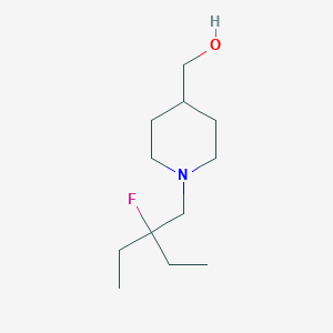 molecular formula C12H24FNO B13330773 [1-(2-Ethyl-2-fluorobutyl)piperidin-4-yl]methanol 