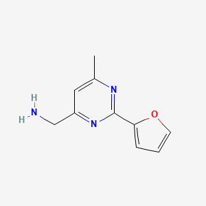 (2-(Furan-2-yl)-6-methylpyrimidin-4-yl)methanamine