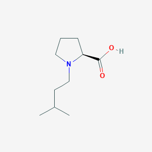 molecular formula C10H19NO2 B13330811 (S)-1-Isopentylpyrrolidine-2-carboxylic acid 