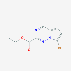 Ethyl 7-bromopyrrolo[2,1-f][1,2,4]triazine-2-carboxylate